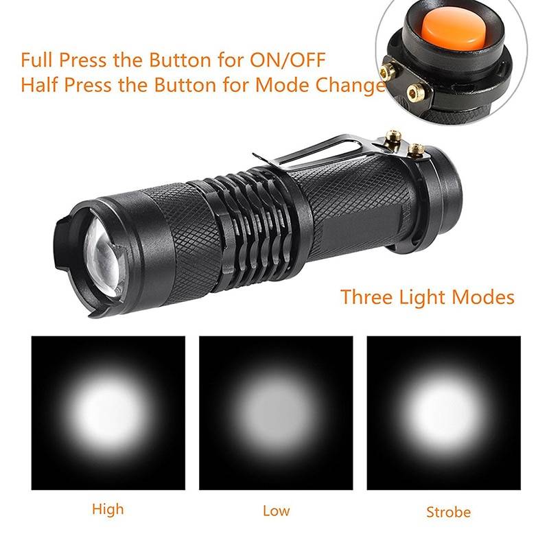Waterproof Zoomable Bicycle LED Flashlight with Adjustable Focus Waterproof Zoomable Bicycle LED Flashlight with Adjustable Focus