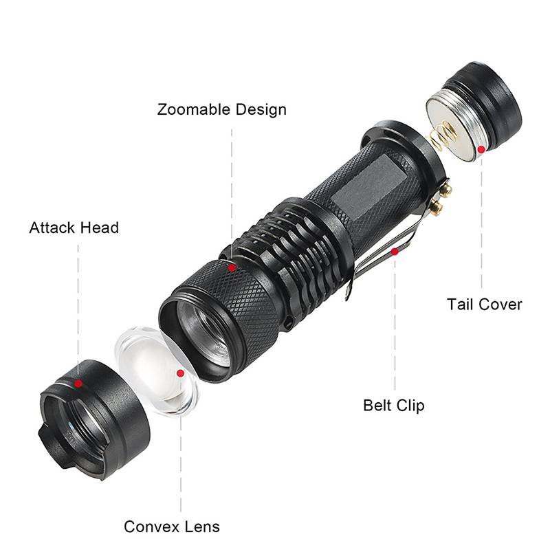 Waterproof Zoomable Bicycle LED Flashlight with Adjustable Focus Waterproof Zoomable Bicycle LED Flashlight with Adjustable Focus