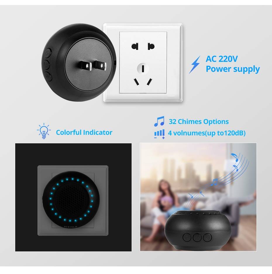 Wireless Waterproof Touch Button Doorbell Wireless Waterproof Touch Button Doorbell