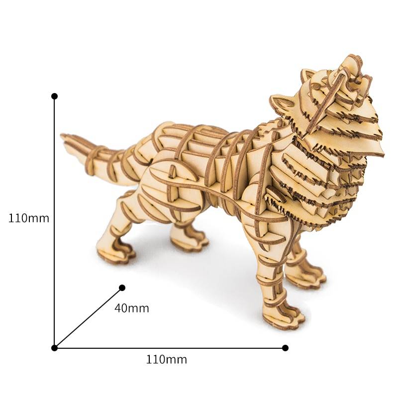 DIY 3D Wooden Animal Building Puzzle DIY 3D Wooden Animal Building Puzzle