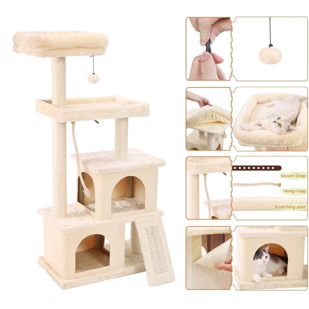 Pet Climbing Frame with Hanging Ball Pet Climbing Frame with Hanging Ball